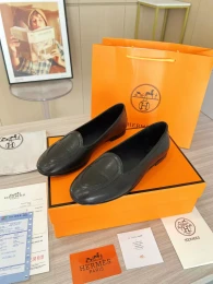 hermes cuir chaussures pour femme s_1275336